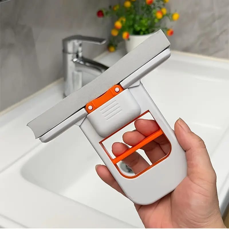 Foldable Desktop Mini Sponge Mop | Portable Wet & Dry Cleaning | Self‑Squeezing Mop for Kitchen, Bathroom, Car & Glass
